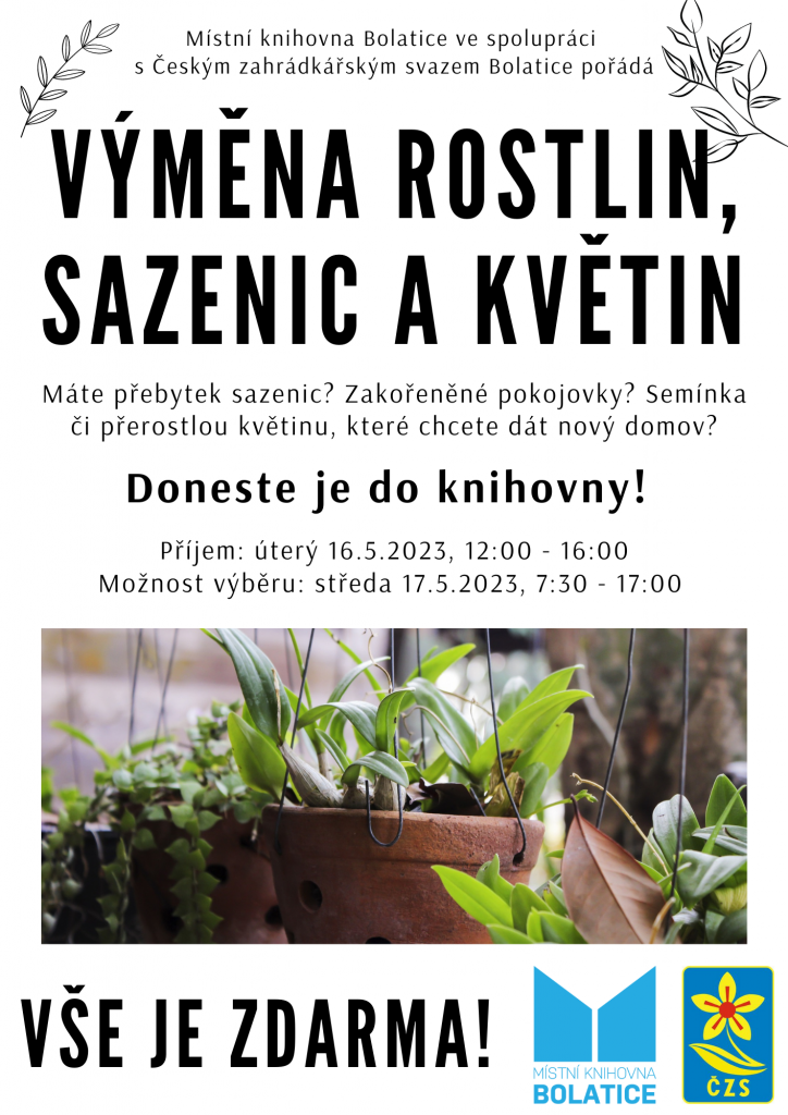 Výměna rostlin, sazenic a květin 1