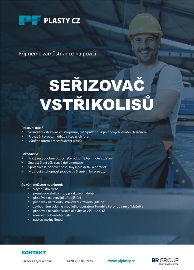 Nabídka práce - seřizovač lisů