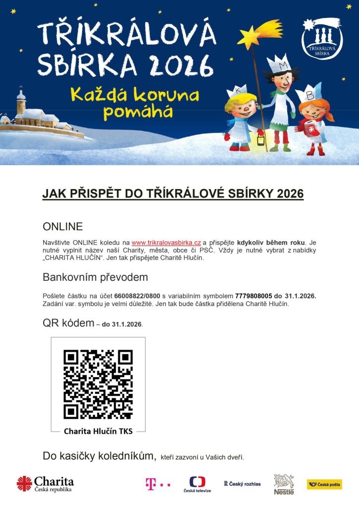 Tříkrálová sbírka 2026