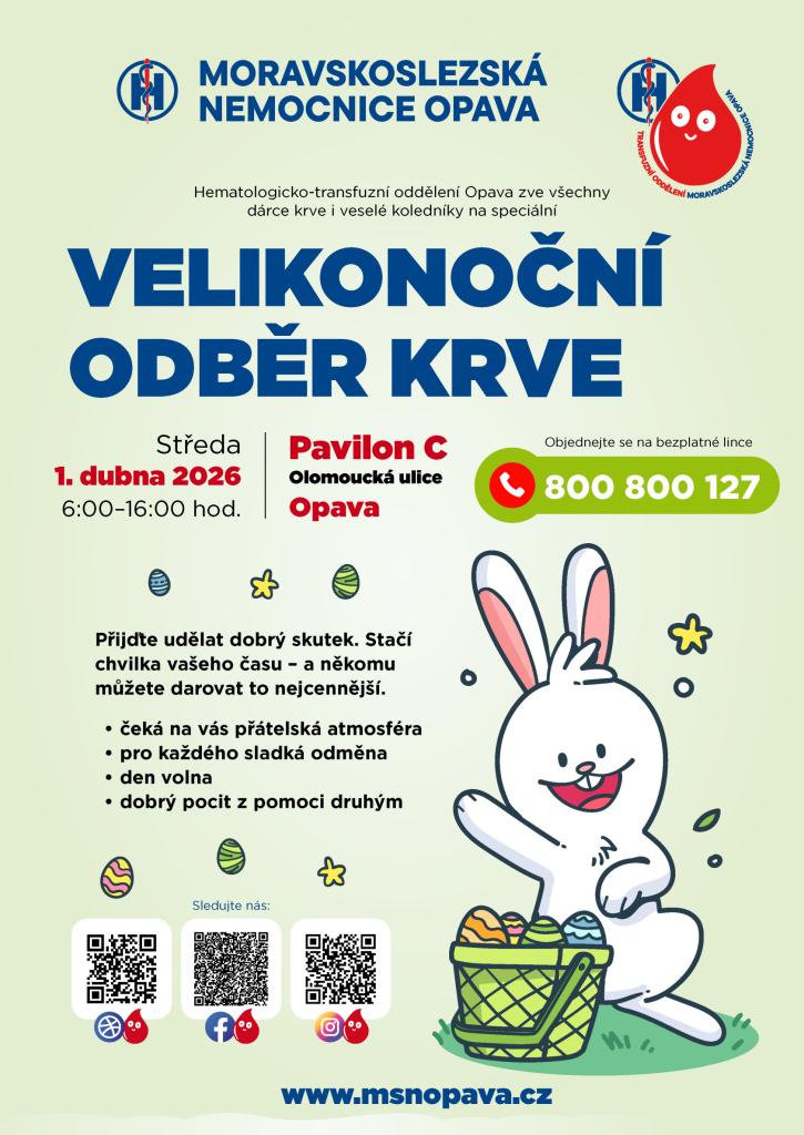 Velikonoční odběr krve