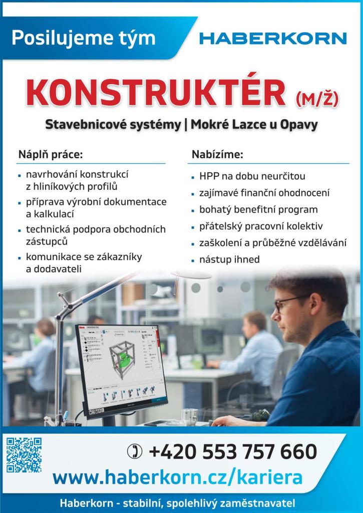 Nabídka práce - konstruktér