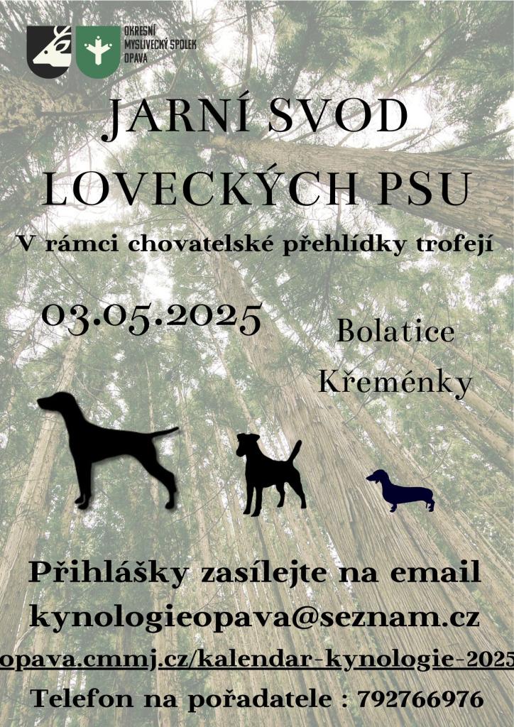Jarní svod loveckých psů