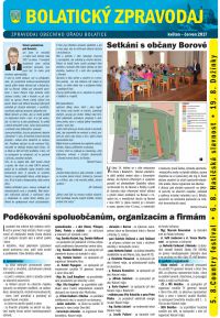 Bolatický zpravodaj květen - červen 2017