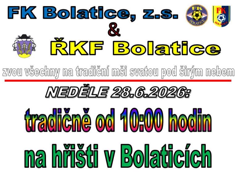 Mše svatá pod&nbsp;širým nebem na&nbsp;hřišti v&nbsp;Bolaticích