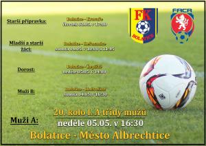 Utkání FK Bolatice - Albrechtice 1
