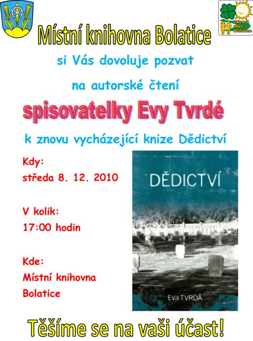 Eva Tvrdá - Dědictví