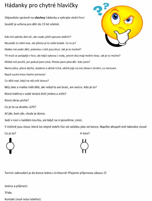 Knihovna - hádanky